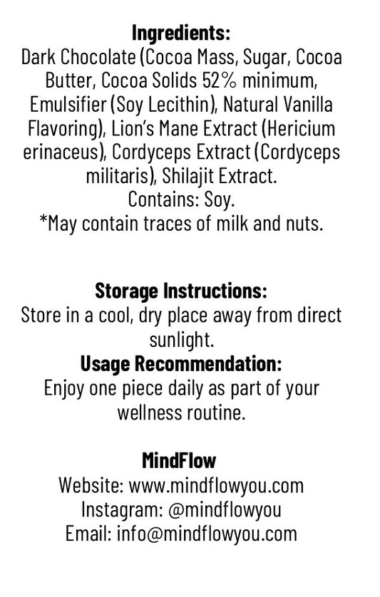 MindFlow Chocolate – Brain Boosting Daily Supplement